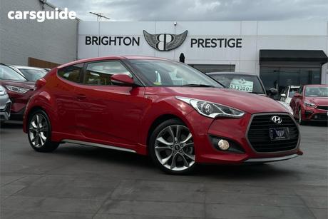 Red 2017 Hyundai Veloster Coupe Sr Turbo