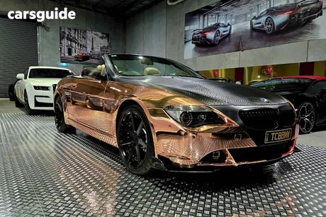 Orange 2004 BMW 645CI Convertible