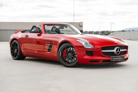 Red 2012 Mercedes-Benz SLS Coupe Amg