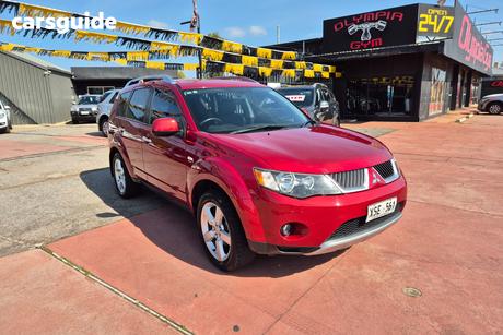 Red 2007 Mitsubishi Outlander Wagon Xls