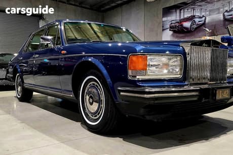 Blue 1990 Rolls-Royce Silver Spirit Sedan II R