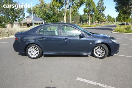 Blue 2008 Saab 9-3 Sedan Linear 2.0T