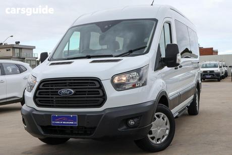 White 2018 Ford Transit Bus 410L 12-Seat Bus