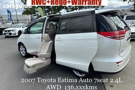 White 2007 Toyota Estima Wagon Aeras G