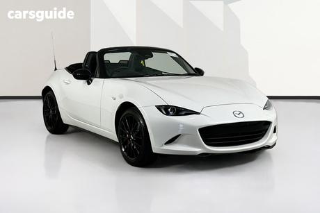White 2025 Mazda MX-5 Convertible G20 Roadster Gt Rs