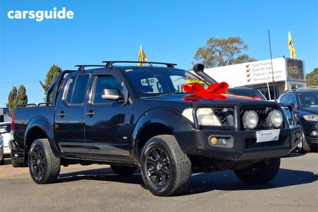 Black 2012 Nissan Navara Dual Cab Utility St-X 550 (4X4)