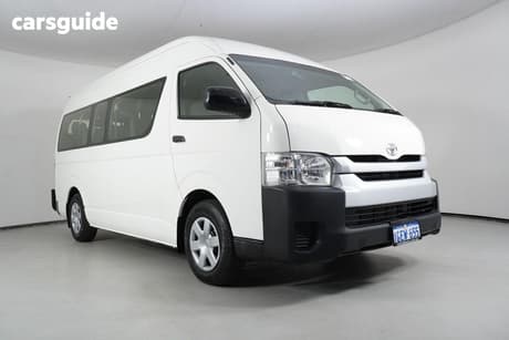White 2017 Toyota HiAce Bus Commuter
