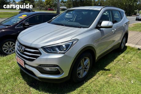 Silver 2017 Hyundai Santa FE Wagon Active Crdi (4X4)