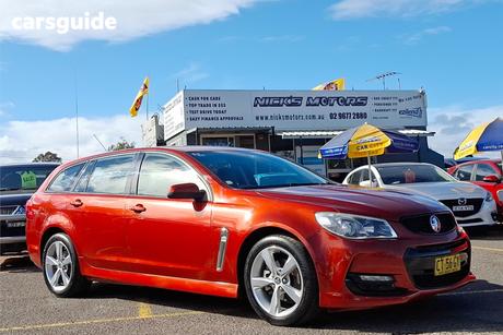 Orange 2016 Holden Commodore Sportswagon Sv6