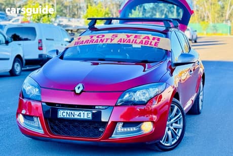 Red 2013 Renault Megane Hatchback Gt-Line