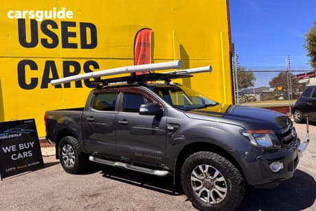 Grey 2012 Ford Ranger Crew Cab Utility Wildtrak 3.2 (4X4)