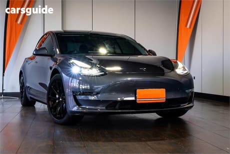 Grey 2021 Tesla Model 3 Sedan Long Range Awd