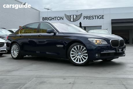 Blue 2011 BMW 750LI Sedan