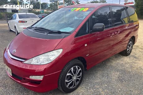 Red 2004 Toyota Tarago Wagon Gli