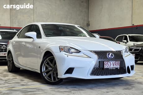 White 2014 Lexus IS300H Sedan F Sport Hybrid