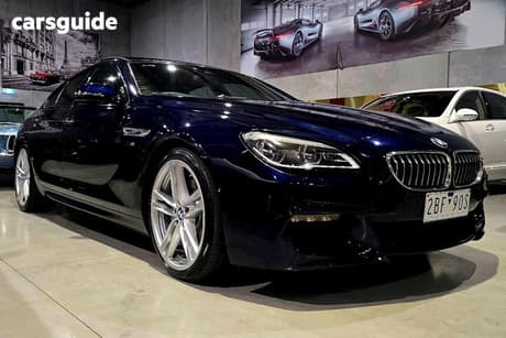 Blue 2015 BMW 640I Coupe Gran Coupe