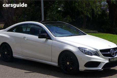 White 2016 Mercedes-Benz E400 Coupe Night Edition