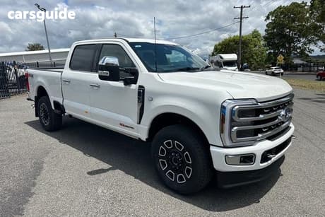 White 2024 Ford F250 Ute Tray PLATINUM