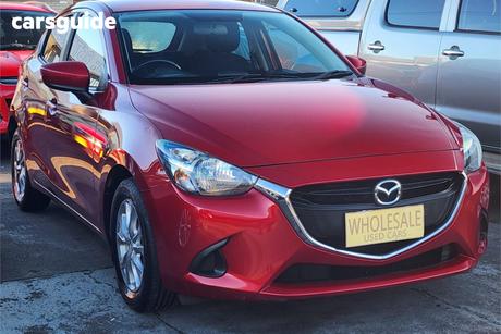 Red 2014 Mazda 2 Hatchback Maxx