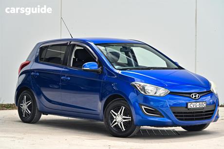 Blue 2014 Hyundai I20 Hatchback Active
