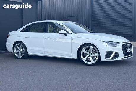White 2021 Audi A4 Sedan 35 Tfsi S Line Mhev