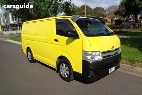 Yellow 2010 Toyota HiAce Van Lwb