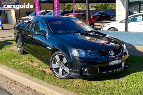 Black 2012 Holden Commodore Utility Ss Thunder