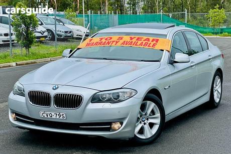 Silver 2011 BMW 520D Sedan