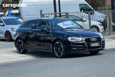 Black 2014 Audi A3 Hatchback Sportback 1.8 Tfsi Ambition