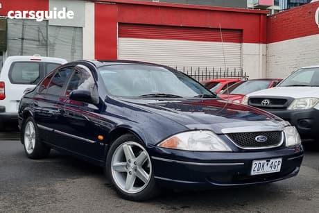 Blue 2001 Ford Fairmont Sedan Ghia