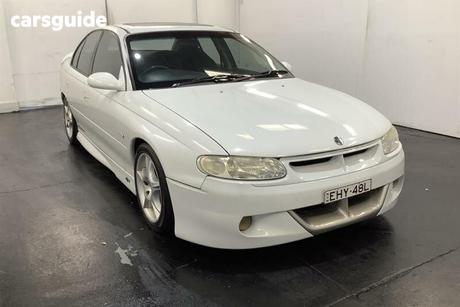 White 1998 HSV Clubsport Sedan