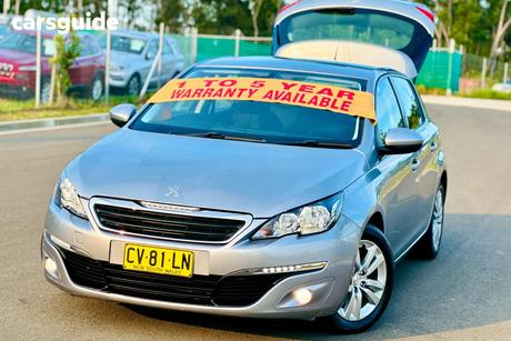 Grey 2016 Peugeot 308 Hatchback Active