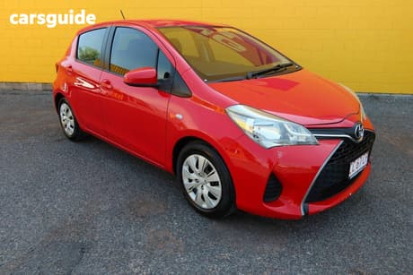 Red 2015 Toyota Yaris Hatchback Ascent