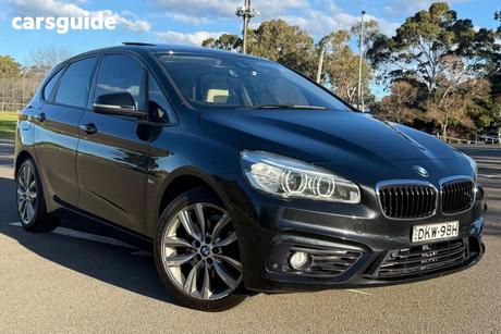 Black 2016 BMW 220I Wagon Active Tourer Sport Line