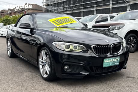 Black 2017 BMW 230I Convertible M Sport