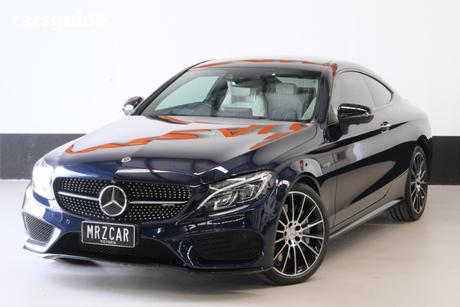 Blue 2018 Mercedes-Benz C43 Coupe