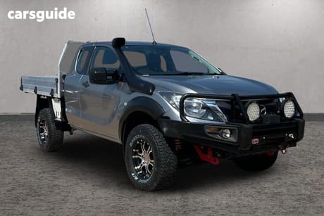 Silver 2018 Mazda BT-50 Cab Chassis Xt (4X4)