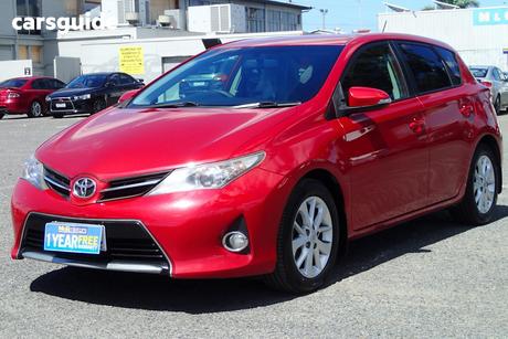 Red 2014 Toyota Corolla Hatchback Ascent Sport