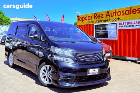 Black 2008 Toyota Vellfire Wagon