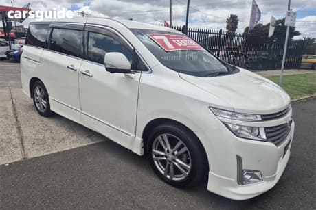 White 2012 Nissan Elgrand Wagon Rider