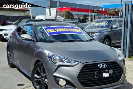 Grey 2016 Hyundai Veloster Coupe Sr Turbo