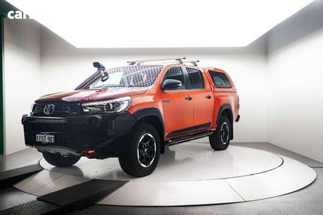 Red 2018 Toyota Hilux Dual Cab Utility Rugged X (4X4)