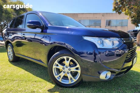 Blue 2012 Mitsubishi Outlander Wagon Aspire (4X4)