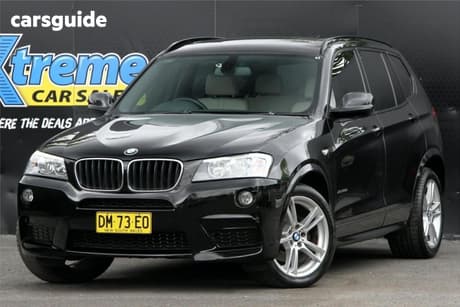 Black 2012 BMW X3 Wagon Xdrive 20D