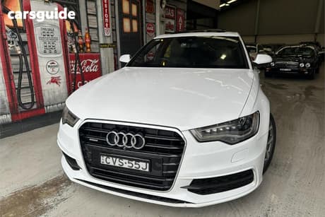 White 2014 Audi A6 Sedan 3.0 Tdi Biturbo Quattro