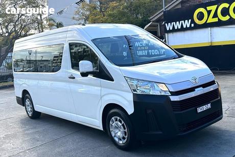 White 2021 Toyota HiAce Bus Slwb Commuter (12 Seats)