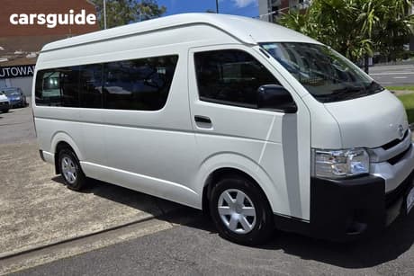 White 2018 Toyota HiAce Bus Commuter