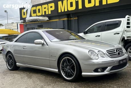 Silver 2004 Mercedes-Benz CL65 Coupe Amg