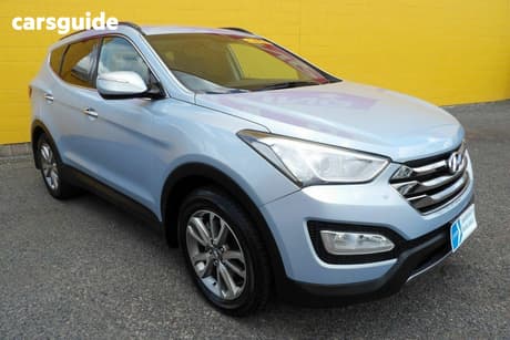 Blue 2013 Hyundai Santa FE Wagon Elite Crdi (4X4)
