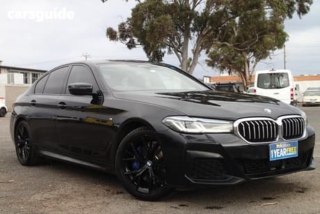 Black 2021 BMW 530D Sedan M Sport Lci